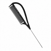Absolute New York Professional Carbon Comb Cutting 9.5in heat resistant carbon comb available at Kiyo Beauty