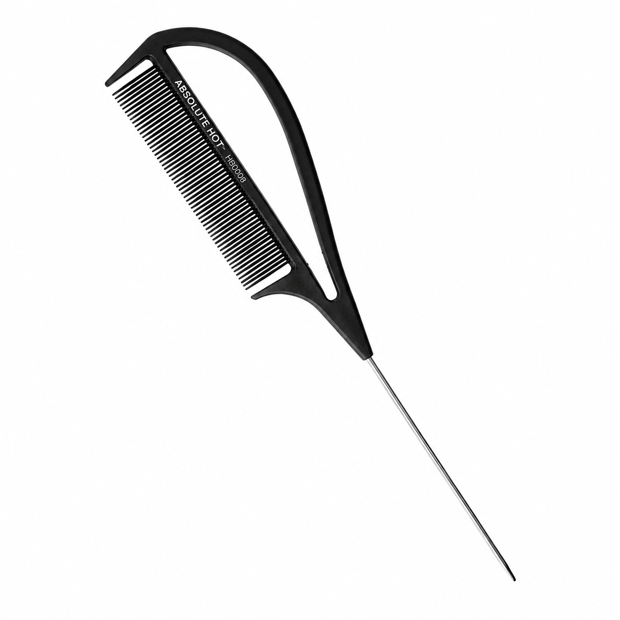 Absolute New York Professional Carbon Comb Cutting 9.5in heat resistant carbon comb available at Kiyo Beauty