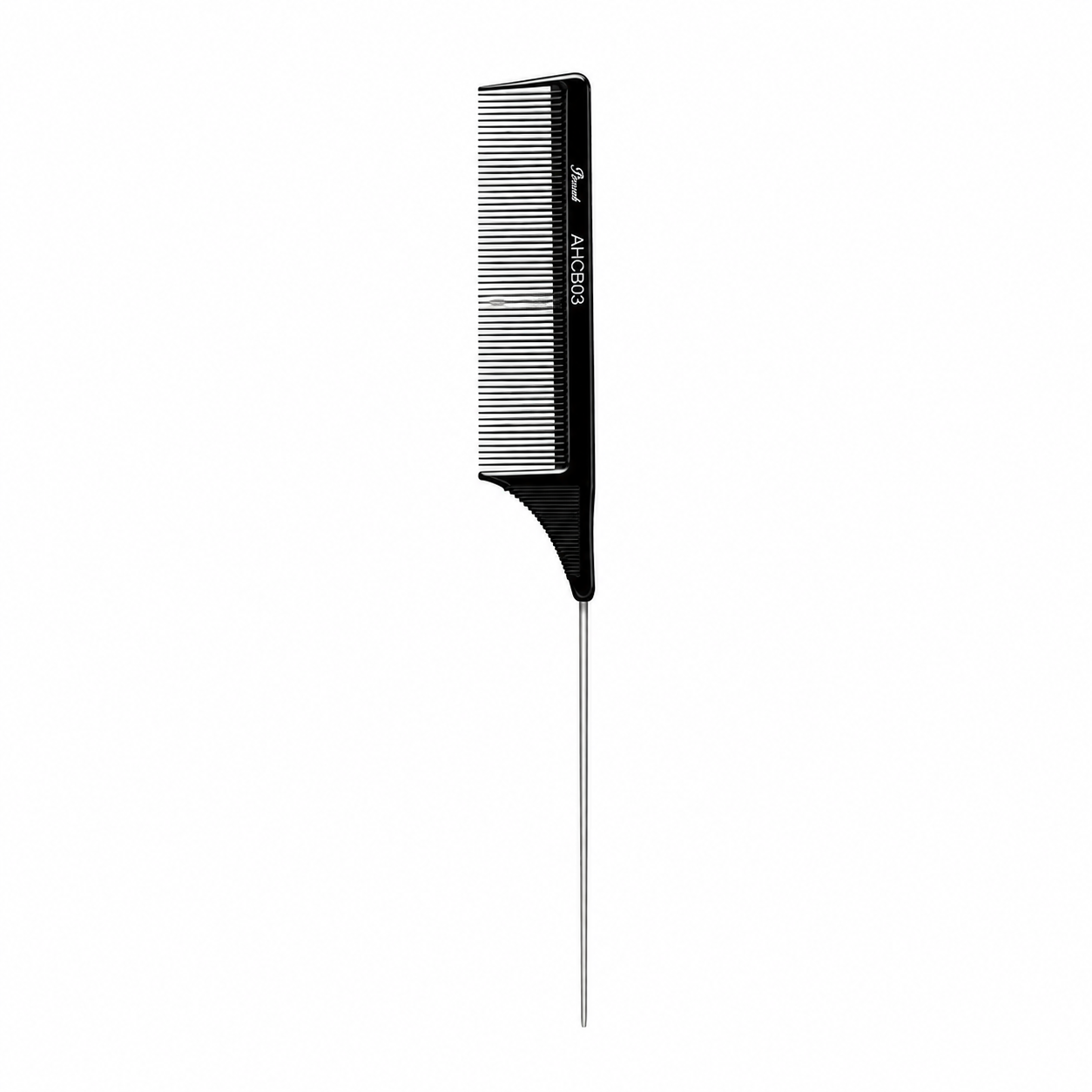 Absolute New York Professional Carbon Comb Metal Tail Fine Tooth heat resistant carbon comb available at Kiyo Beauty
