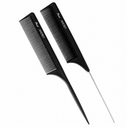 Absolute New York Professional Carbon Comb Set Pinccat Carbon Comb 21 two piece heat resistant carbon comb set available at Kiyo Beauty