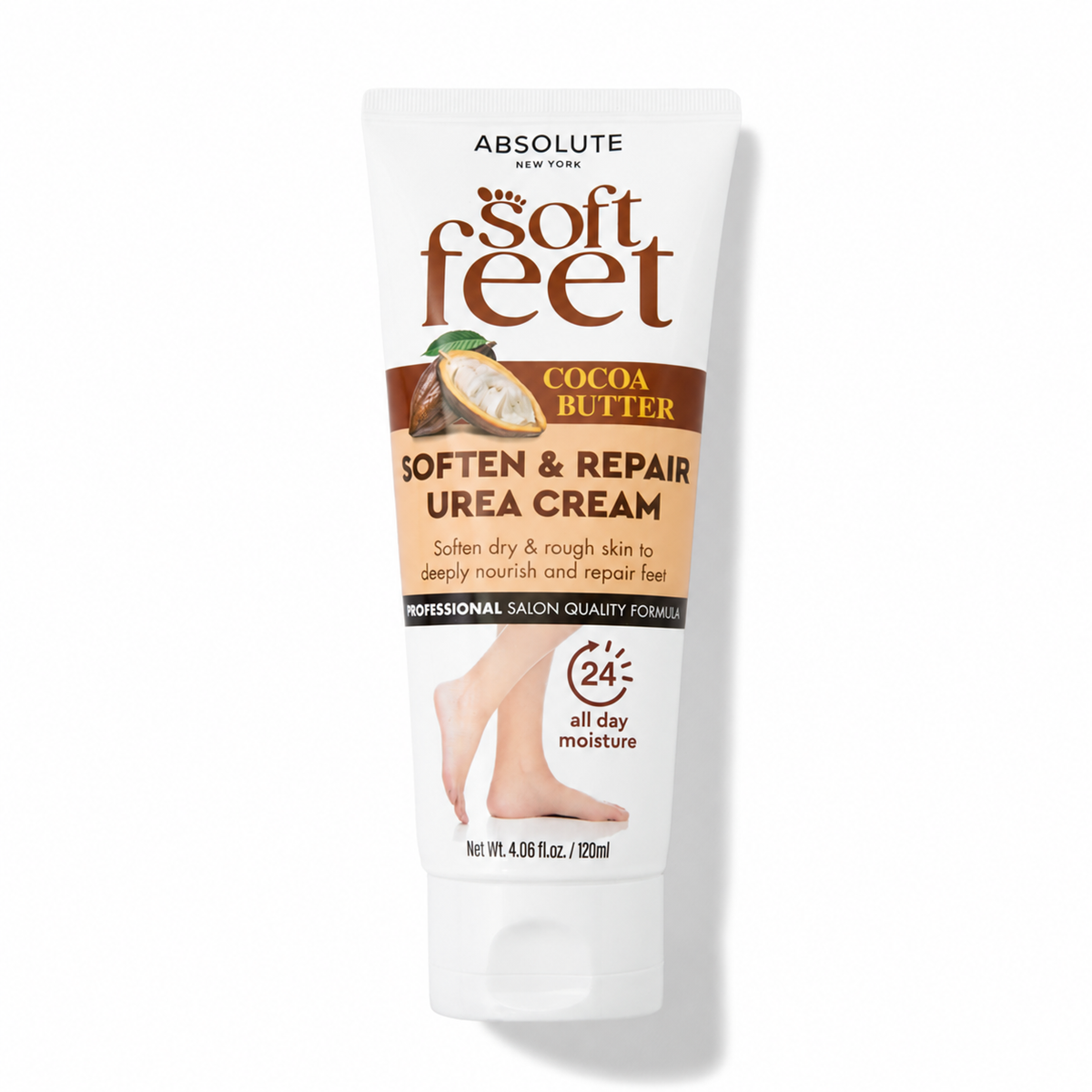 Absolute New York Soft Feet Soften & Repair Urea Cream 120ml