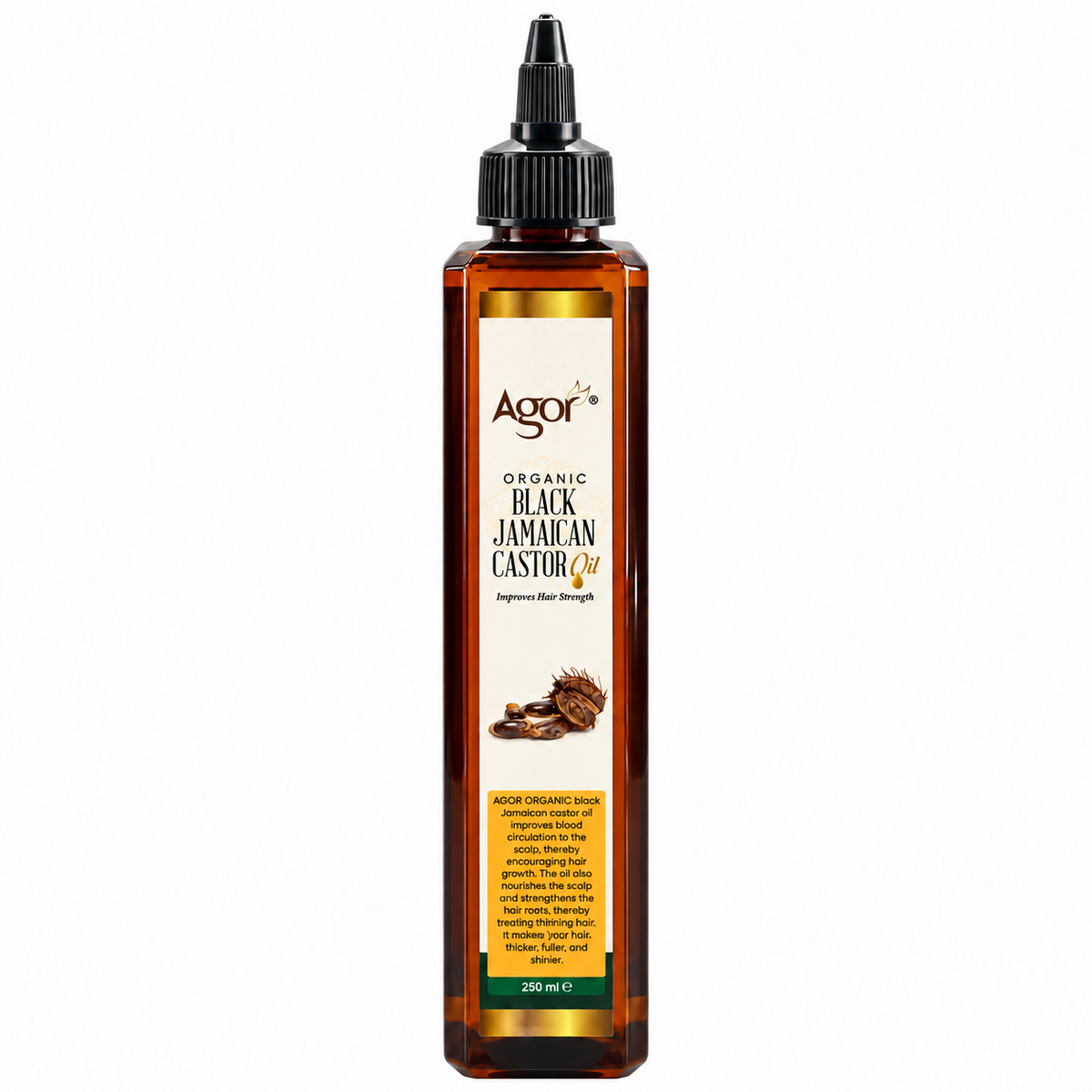 Agor Organic Black Jamaican Castor Oil 250ml