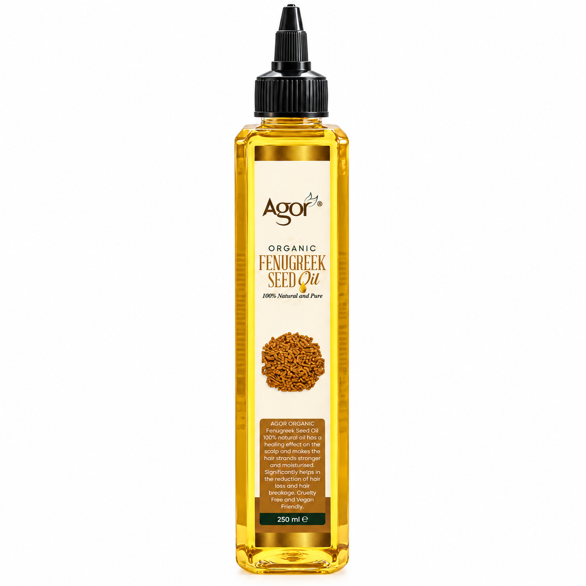 Agor Organic Fenugreek Seed Oil For Hair & Body 250ml