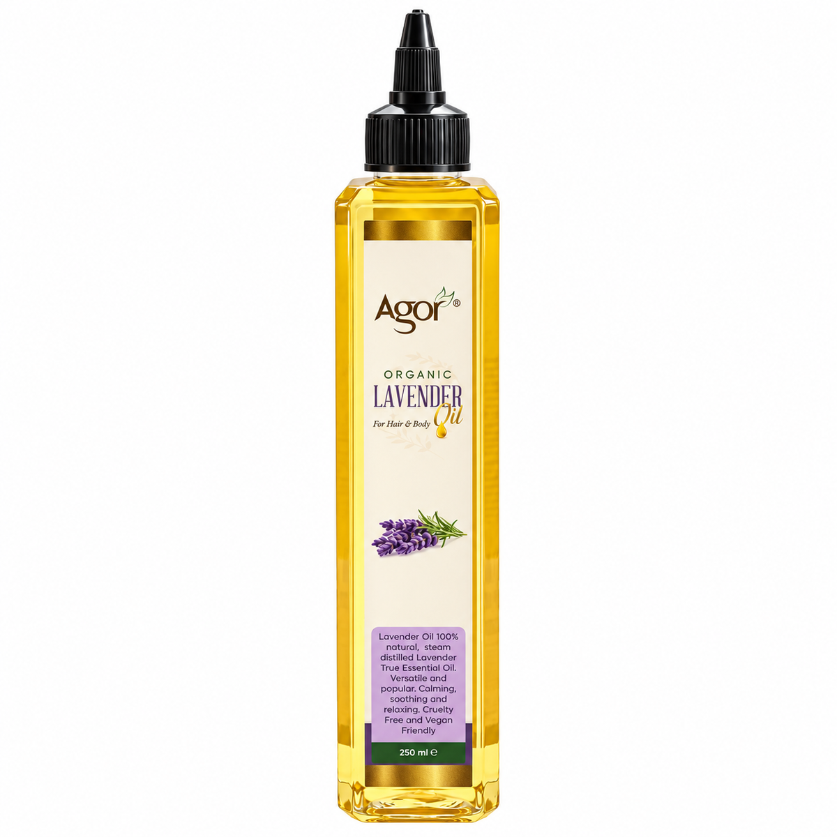 Agor Organic Lavender Oil For Hair & Body 250ml