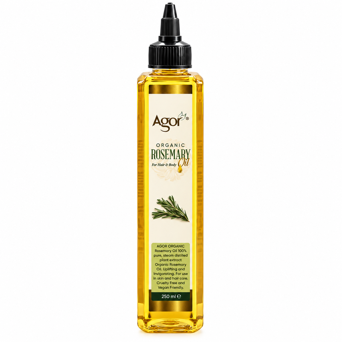 Agor Organic Rosemary Oil For Hair & Body 250ml