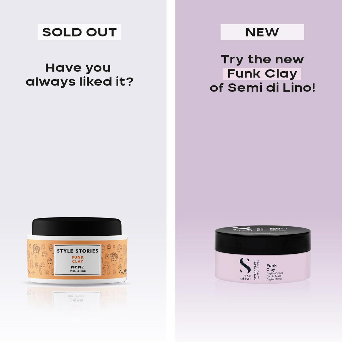 Alfaparf Milano Semi Di Lino Style & Care Funk Clay 90ml