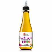 Alikay Naturals Essential 17 Hair Growth Oil featuring 17 essential oils and herbs to nourish the scalp and support healthy hair growth