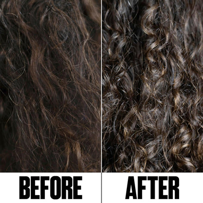 All Day Got Hold Define &amp; Hold Curl Mousse before and after