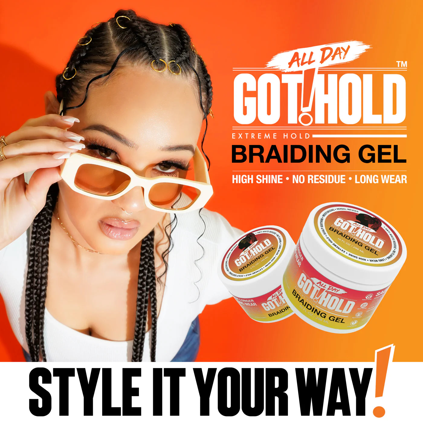 All Day Got Hold Extreme Hold Braiding Gel