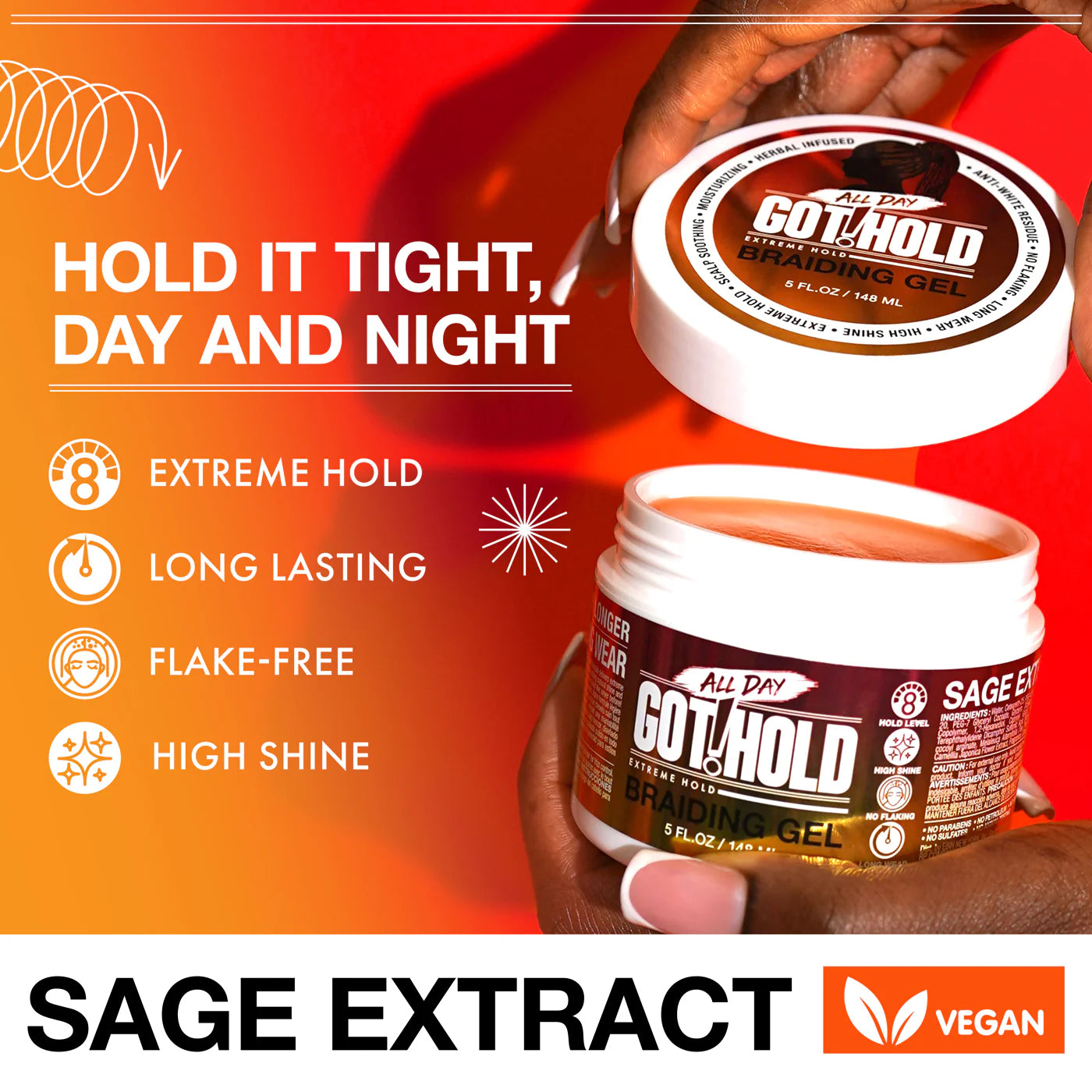All Day Got Hold Extreme Hold Braiding Gel