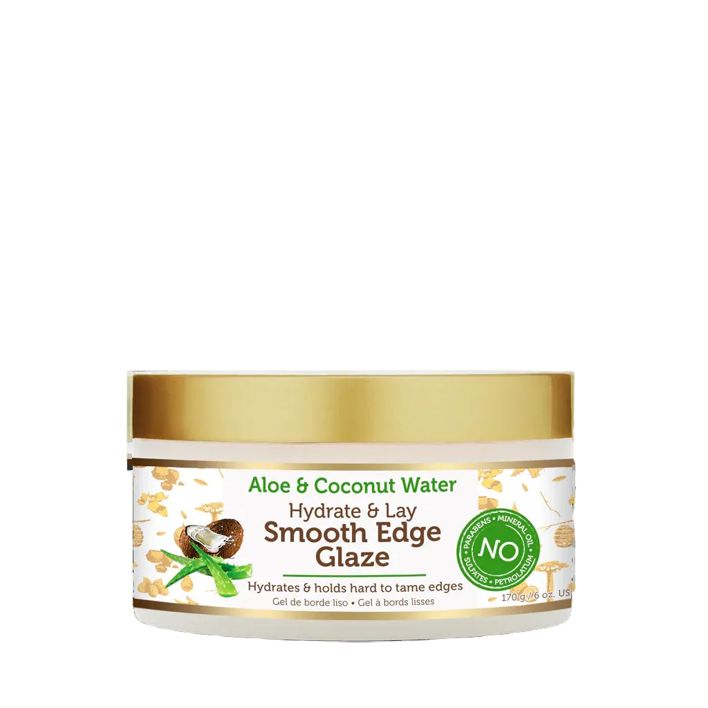 African Pride Aloe &amp; Coconut Water Smooth Edge Glaze 6oz