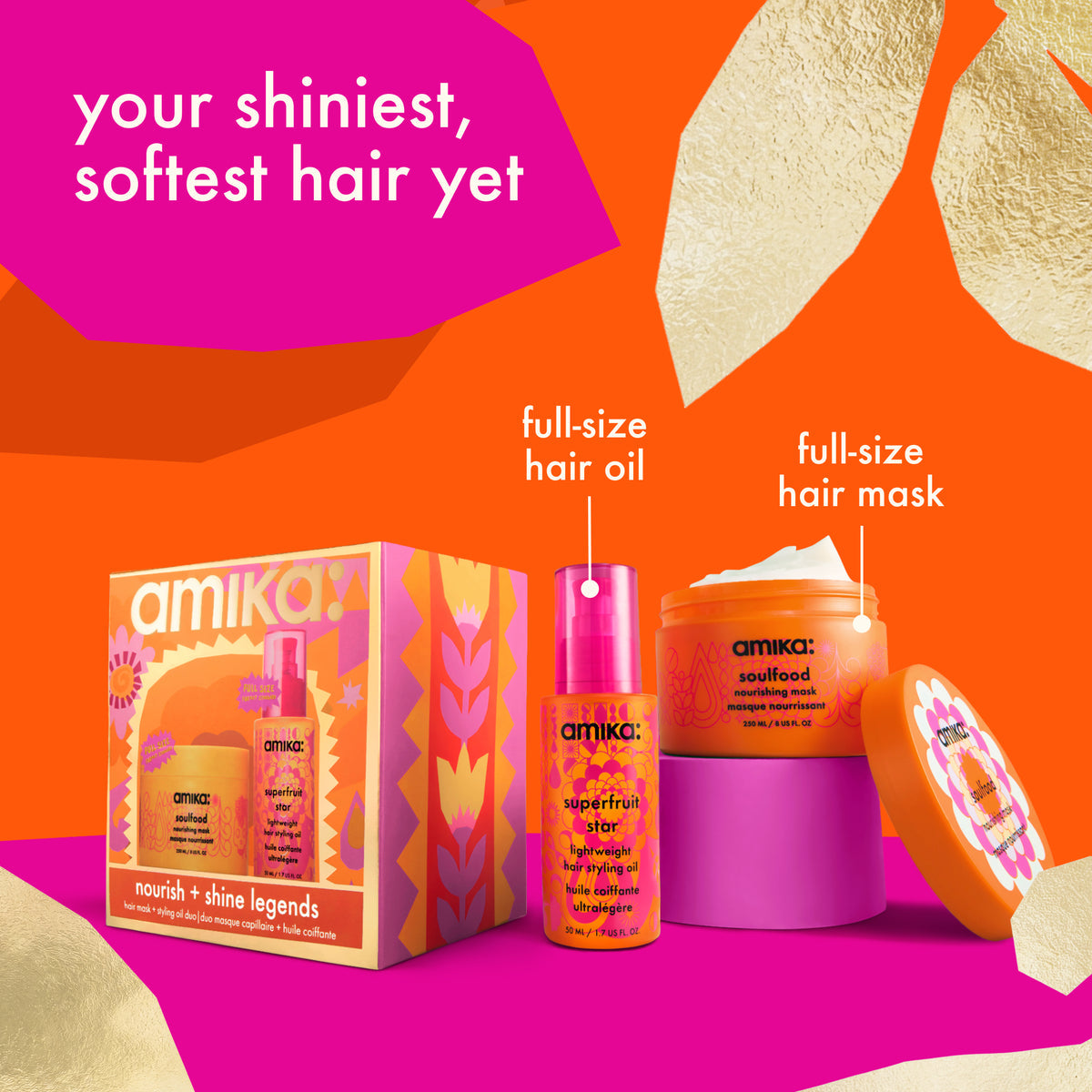 Amika Nourish + Shine Legends Set - 2pc