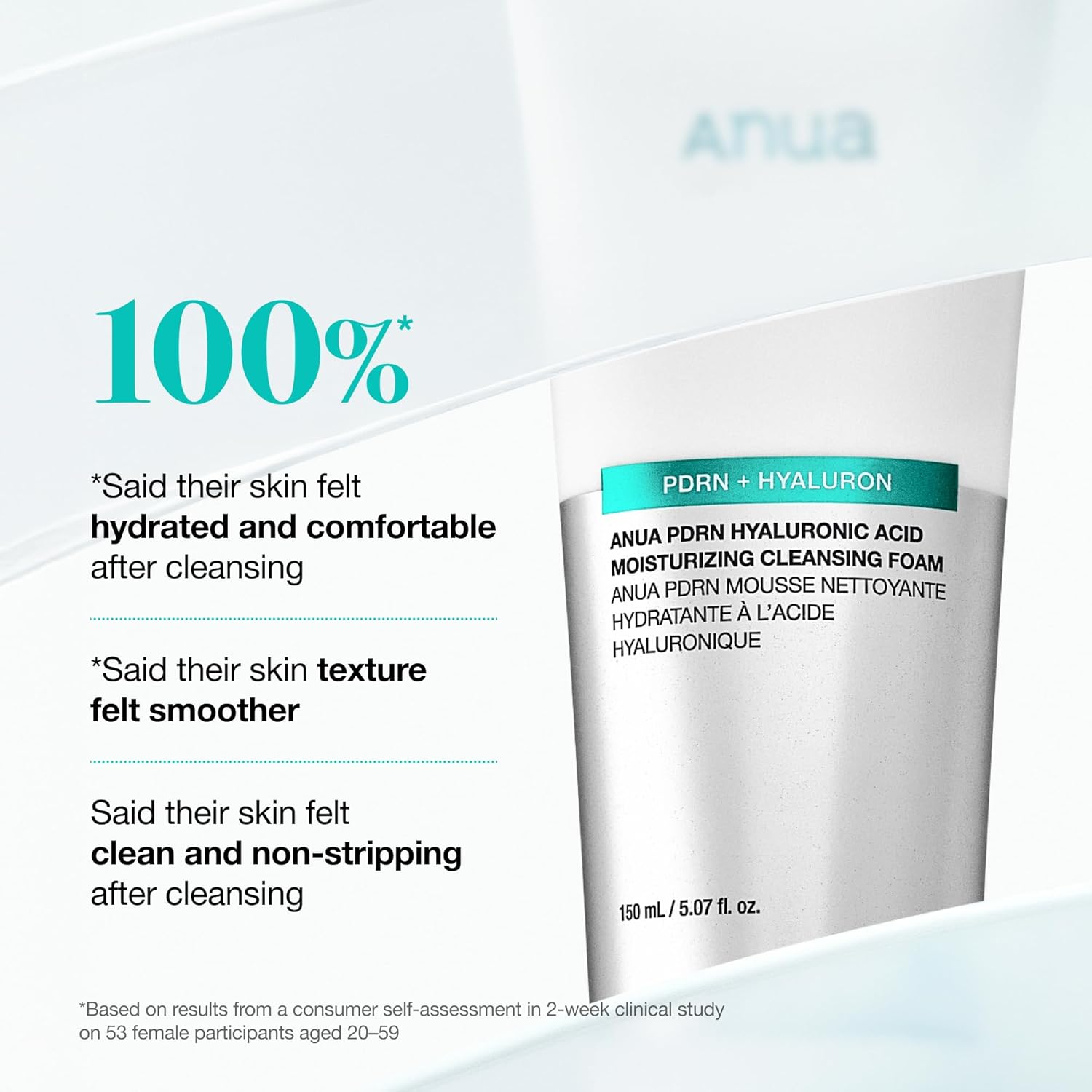 Anua PDRN Hyaluronic Acid Moisturizing Cleansing Foam 150ml customer consensus