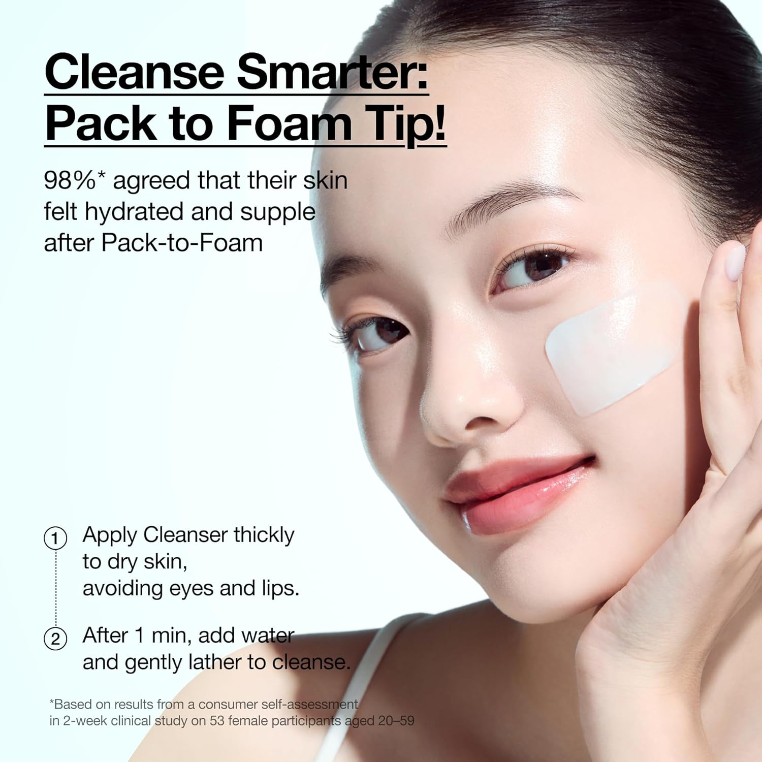 Anua PDRN Hyaluronic Acid Moisturizing Cleansing Foam 150ml pack to foam cleansing method 