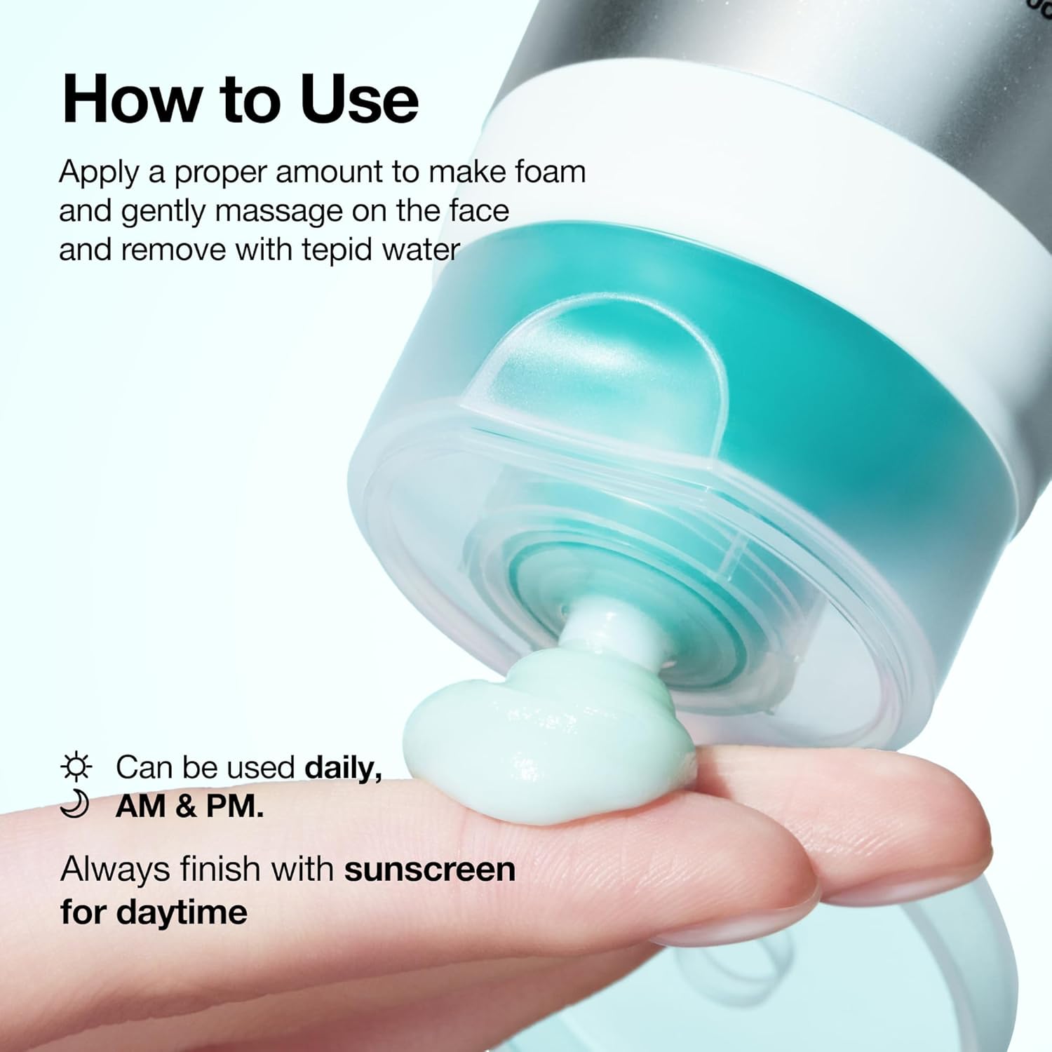 Anua PDRN Hyaluronic Acid Moisturizing Cleansing Foam 150ml how to use/instructions
