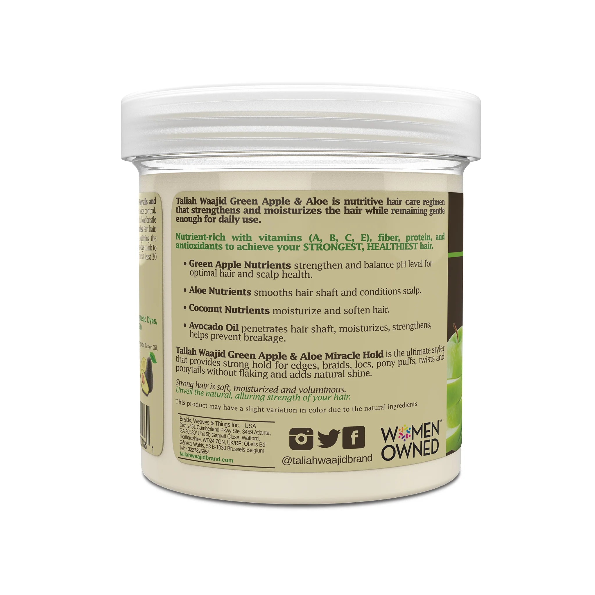 Taliah Waajid Green Apple & Aloe Nutrition Miracle Hold Gel 16oz