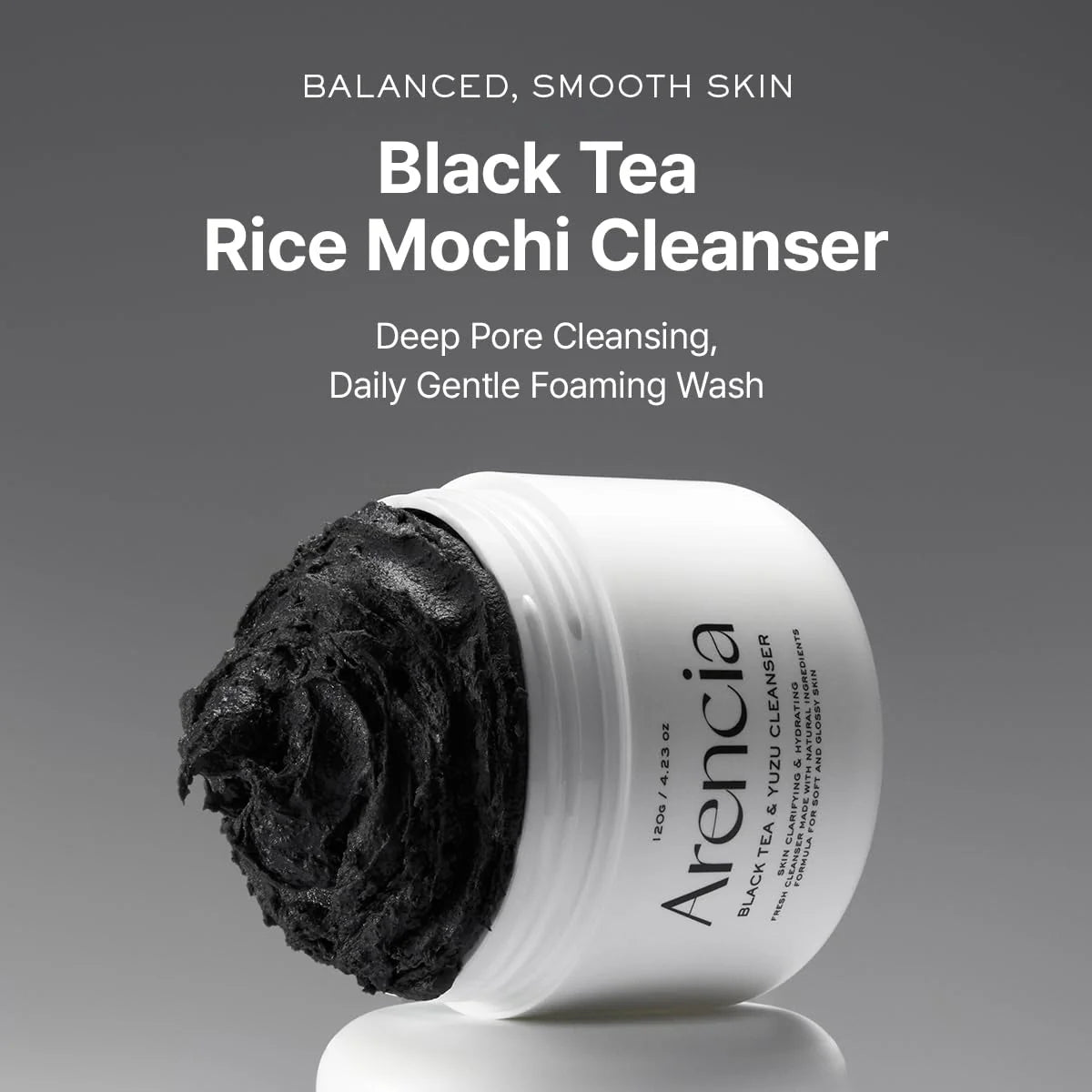 Arencia Black Tea Rice Mochi Cleanser 120g
