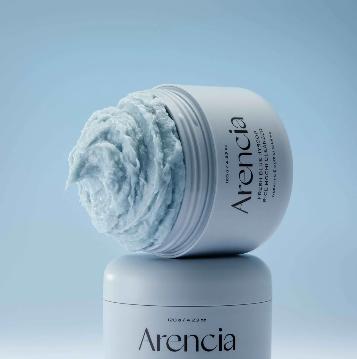 Arencia Fresh Blue Hyssop Rice Mochi Cleanser 120g