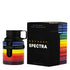 Armaf Odyssey Spectra Eau De Parfum 100ml Rainbow Edition fragrance bottle with matching black and rainbow-accented retail box, luxury unisex perfume presentation on a white background.