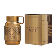 Armaf Odyssey Aoud Eau De Parfum 100ml box and bottle on a white background