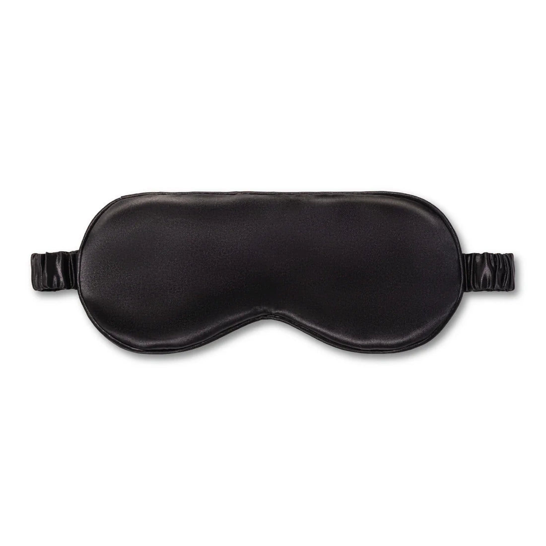 Silver Cloud Black Satin Sleep Mask