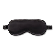 Silver Cloud Black Satin Sleep Mask
