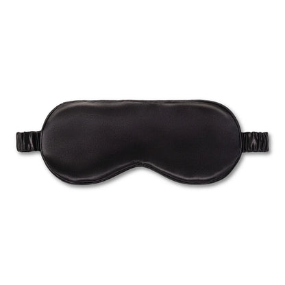 Silver Cloud Black Satin Sleep Mask