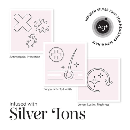 Silver Cloud Hair Wraps Infused with Silver Ions - Black