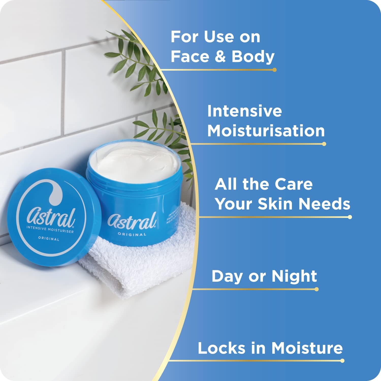 Astral Original Face & Body Moisturiser usage and benefits