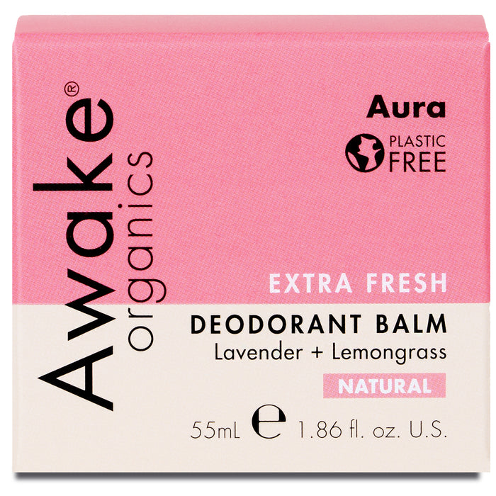 Awake Organics AURA Natural Deodrant Lavender + Lemongrass 55ml