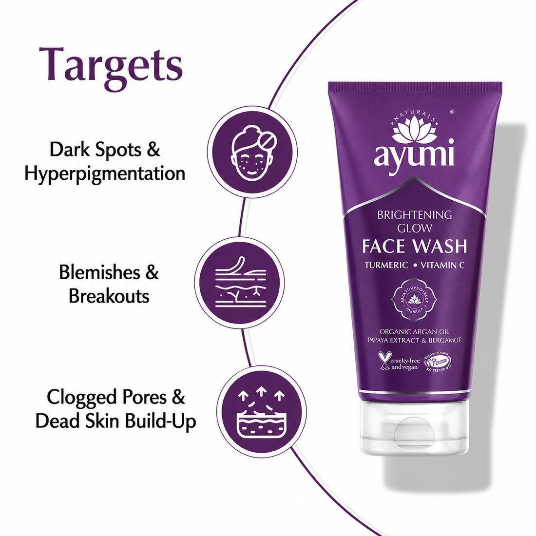 Ayumi Brightening Glow Face Wash 150ml