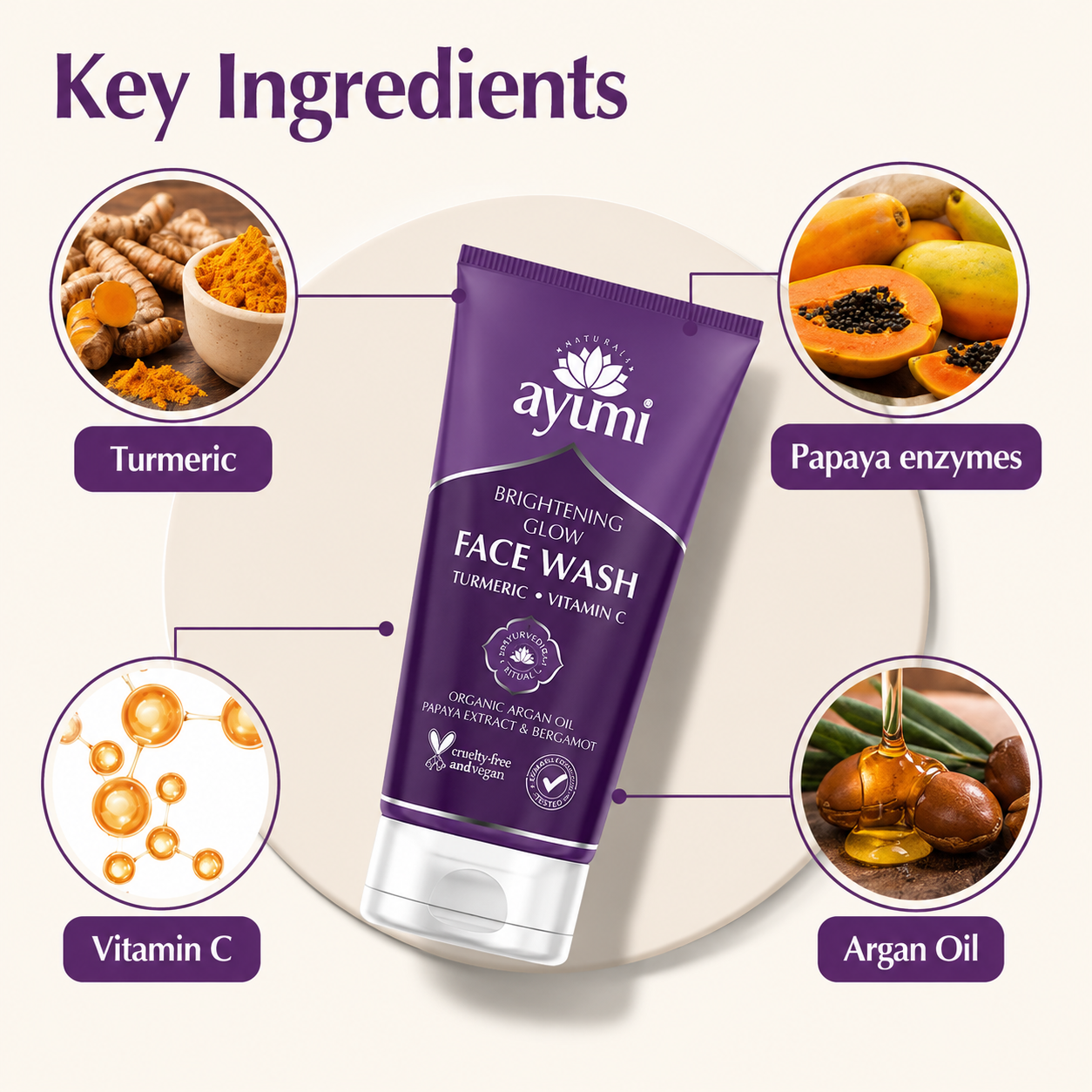 Ayumi Brightening Glow Face Wash 150ml