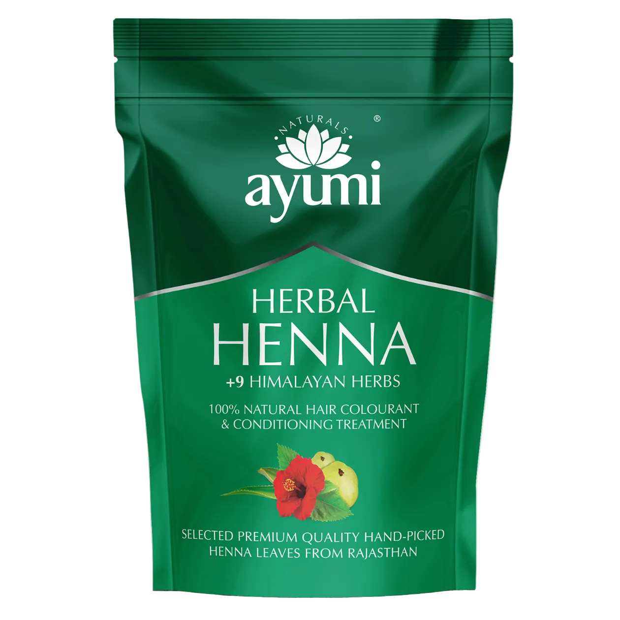 Ayumi Herbal Henna for Hair + 9 Himalayan Herbs 150g