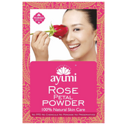 Ayumi Rose Petal Powder 100g natural facial powder made from dried rose petals to brighten skin, refresh the complexion, and support healthy-looking skin.