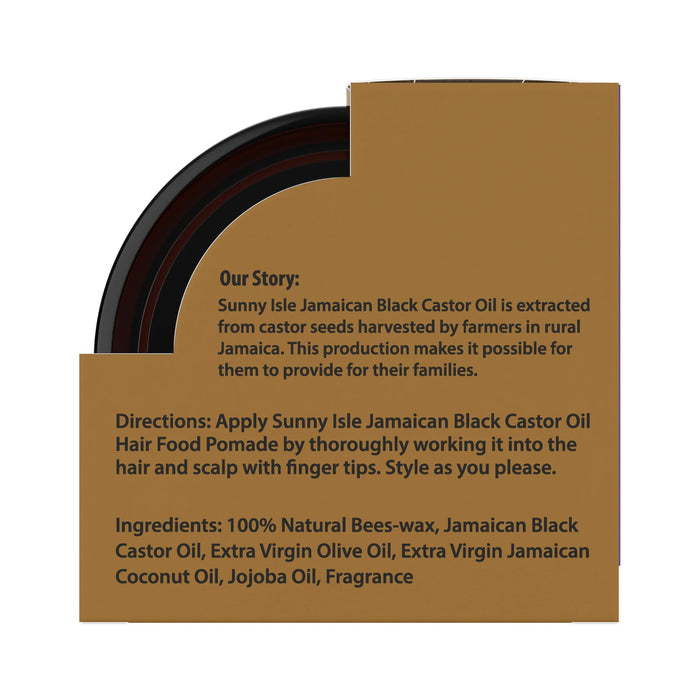 Sunny Isle Jamaican Black Castor Oil Extra Dark Hair Food Pomade 4oz