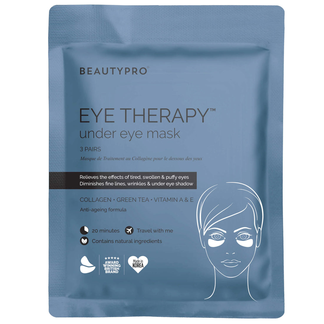BeautyPro Eye Therapy Under Eye Mask (3 pairs)