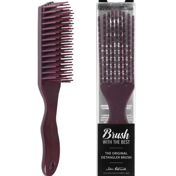 Brush With The Best - Felicia Leatherwood Detangler Brush - Maroon