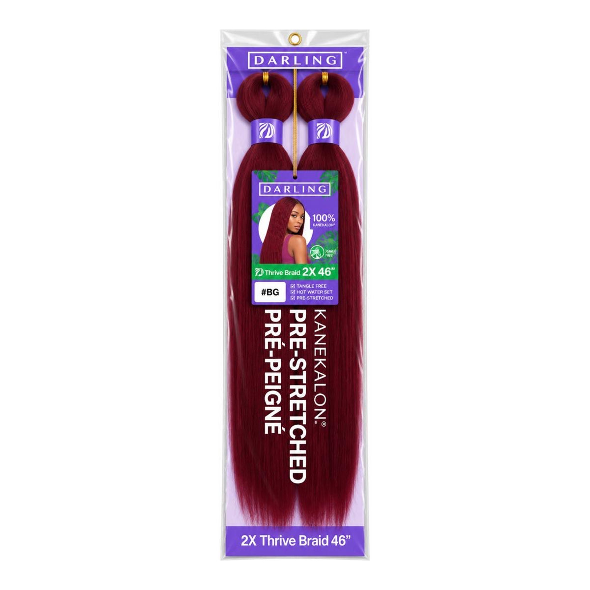 Darling Thrive Braid 2X Pre-Stretched Kanekalon Braiding Hair 46"