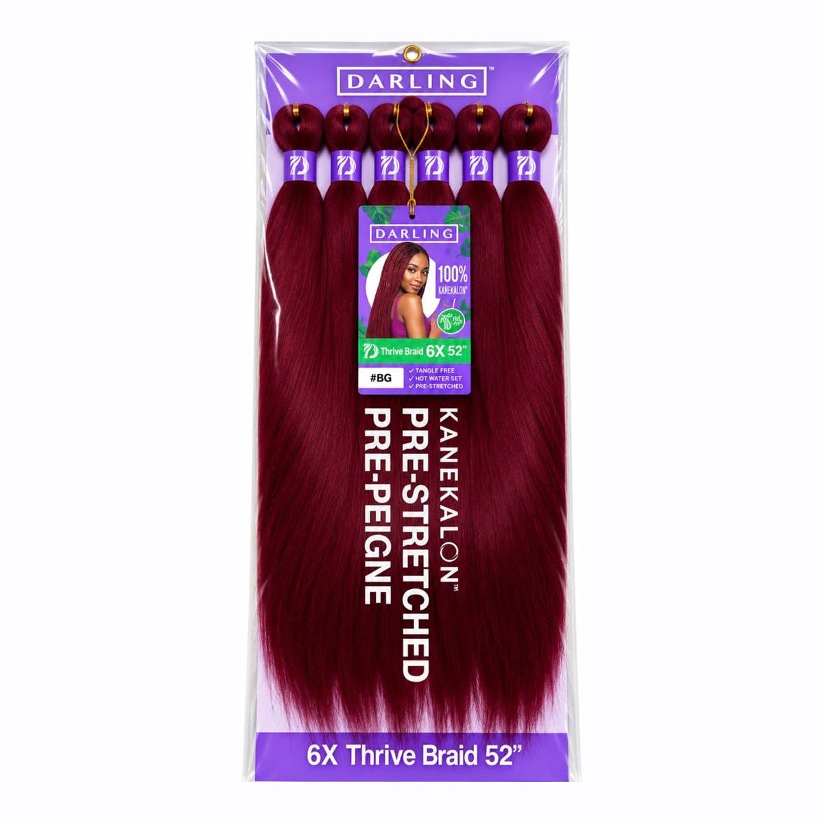 Darling Thrive Braid 6X Pre-Stretched Kanekalon Braiding Hair 52"