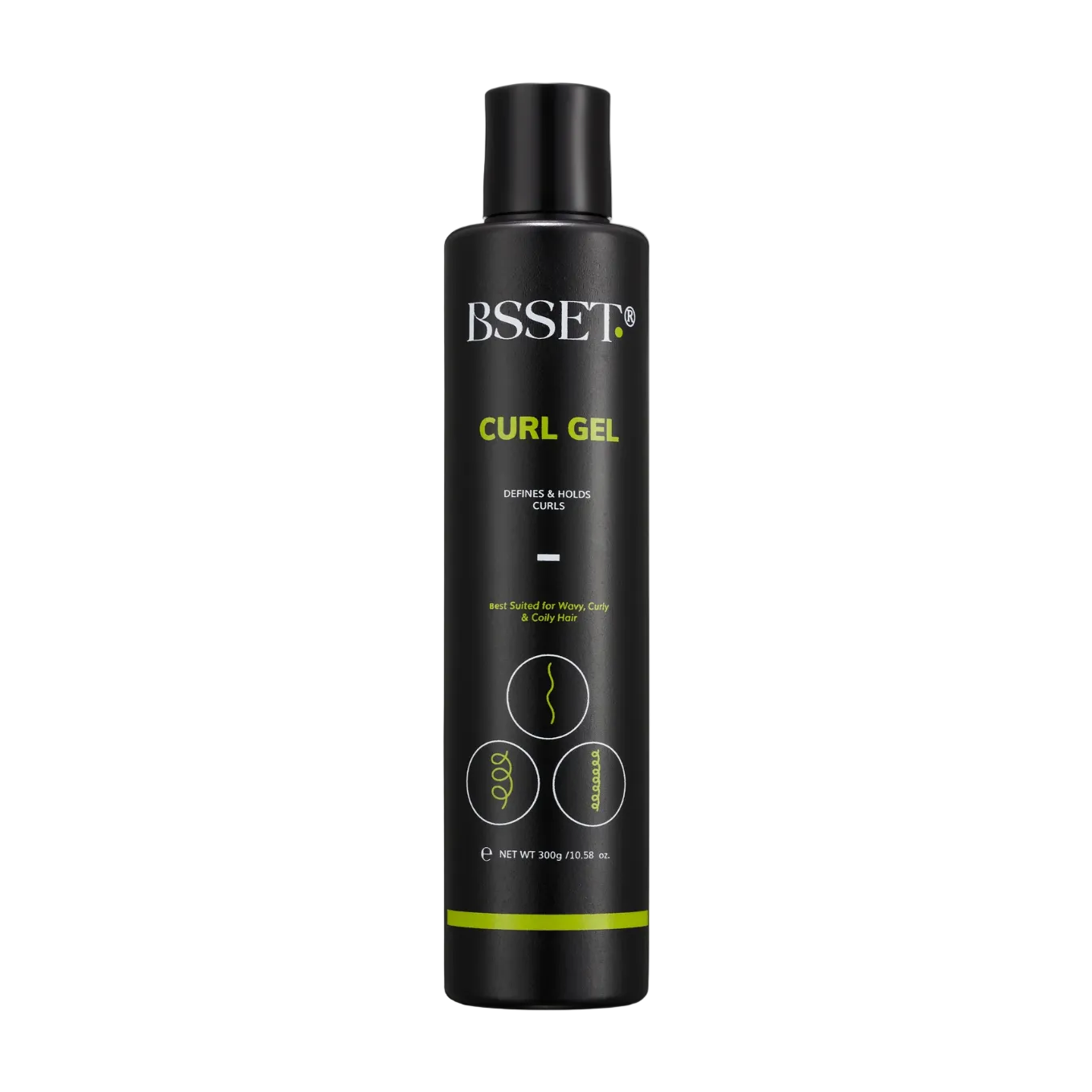 BSSET Curl Gel 300ml front - styling gel for all curl types