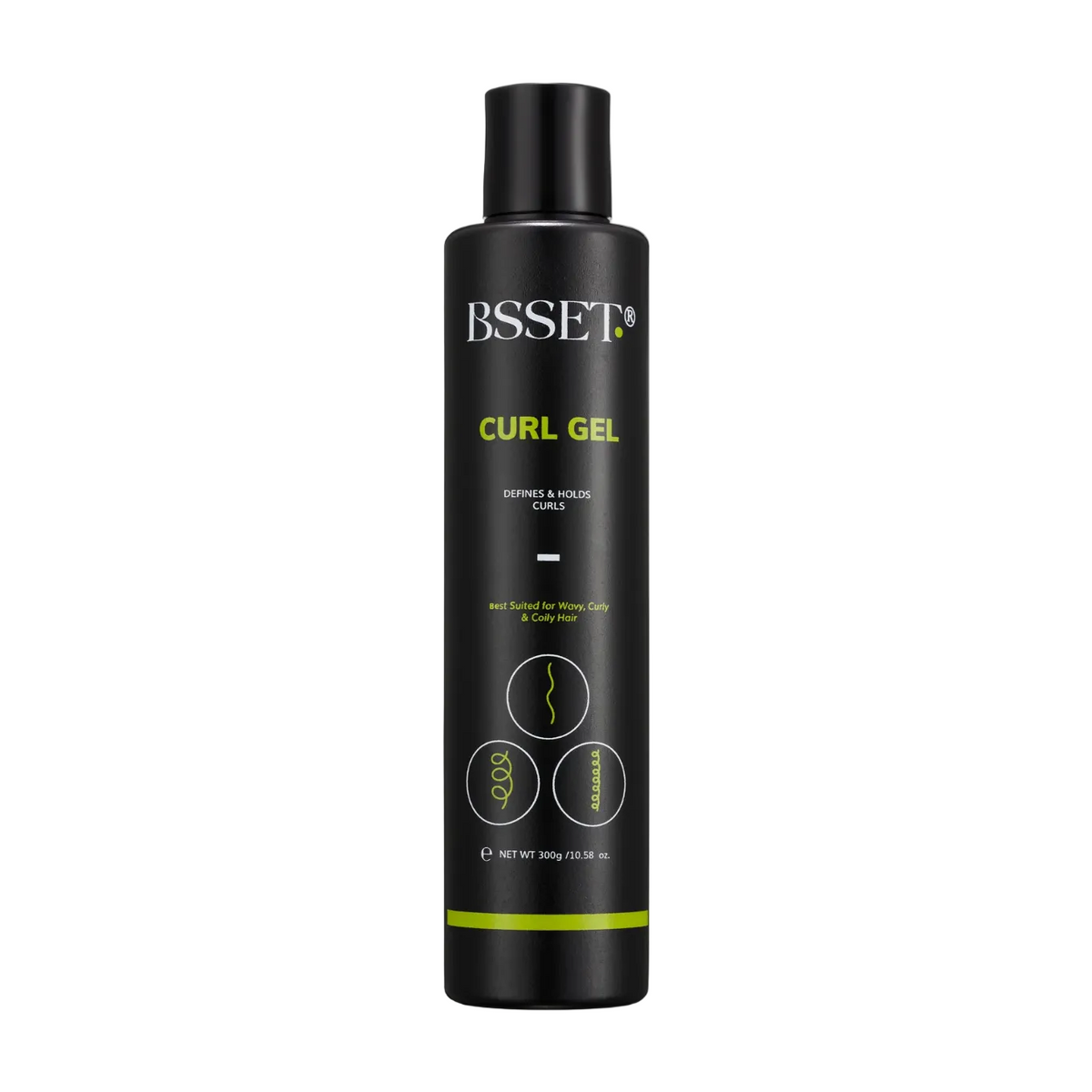 BSSET Curl Gel 300ml front - styling gel for all curl types