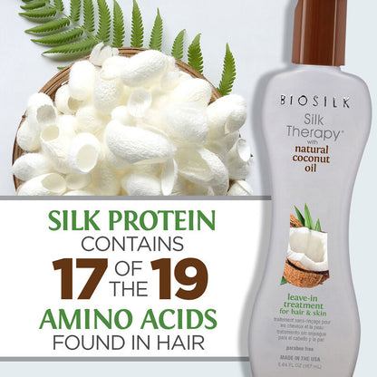 BioSilk Silk Therapy With Natural Coconut Oil Leave-In Treatment
