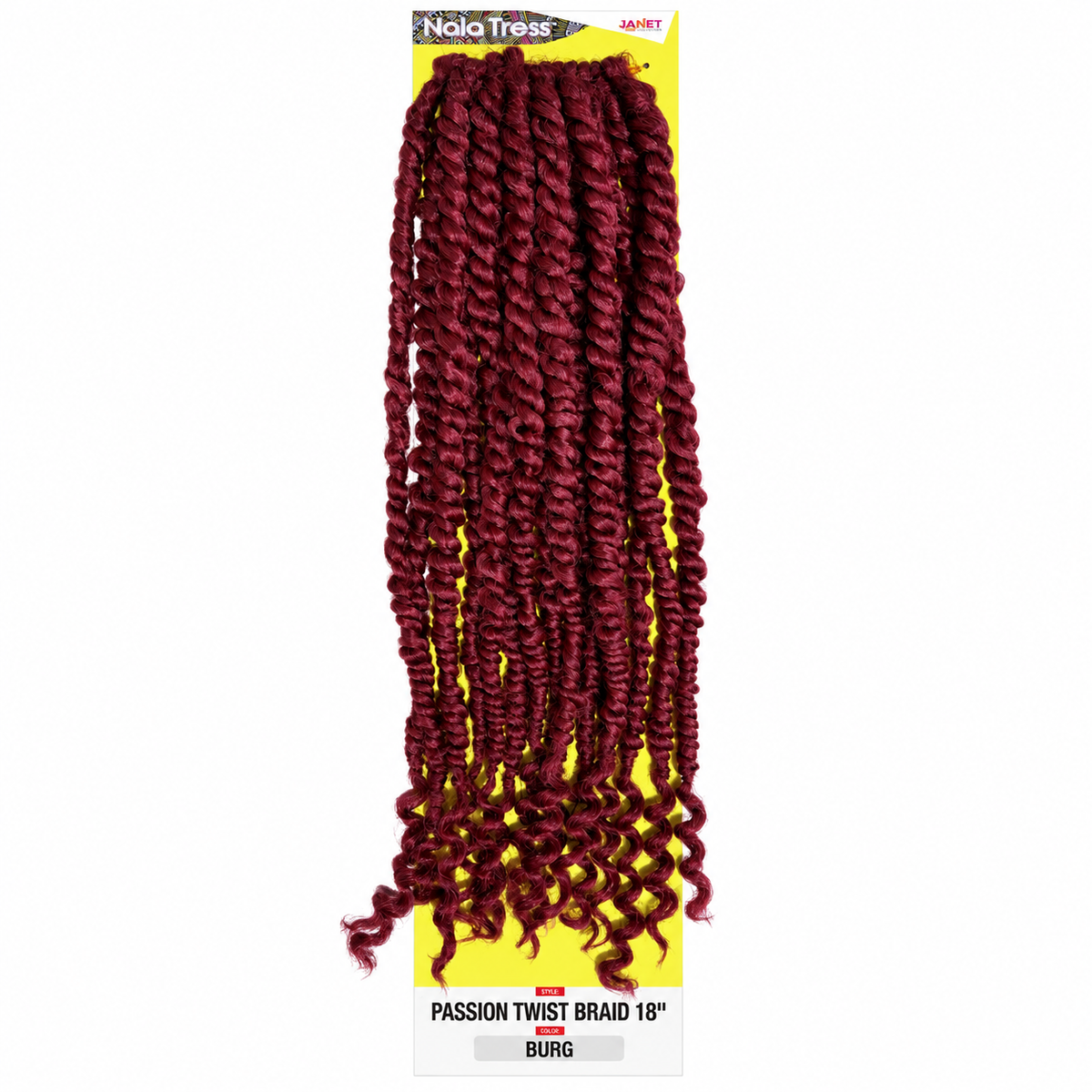 Janet Collection Passion Twist 18" in colour BURG Burgundy