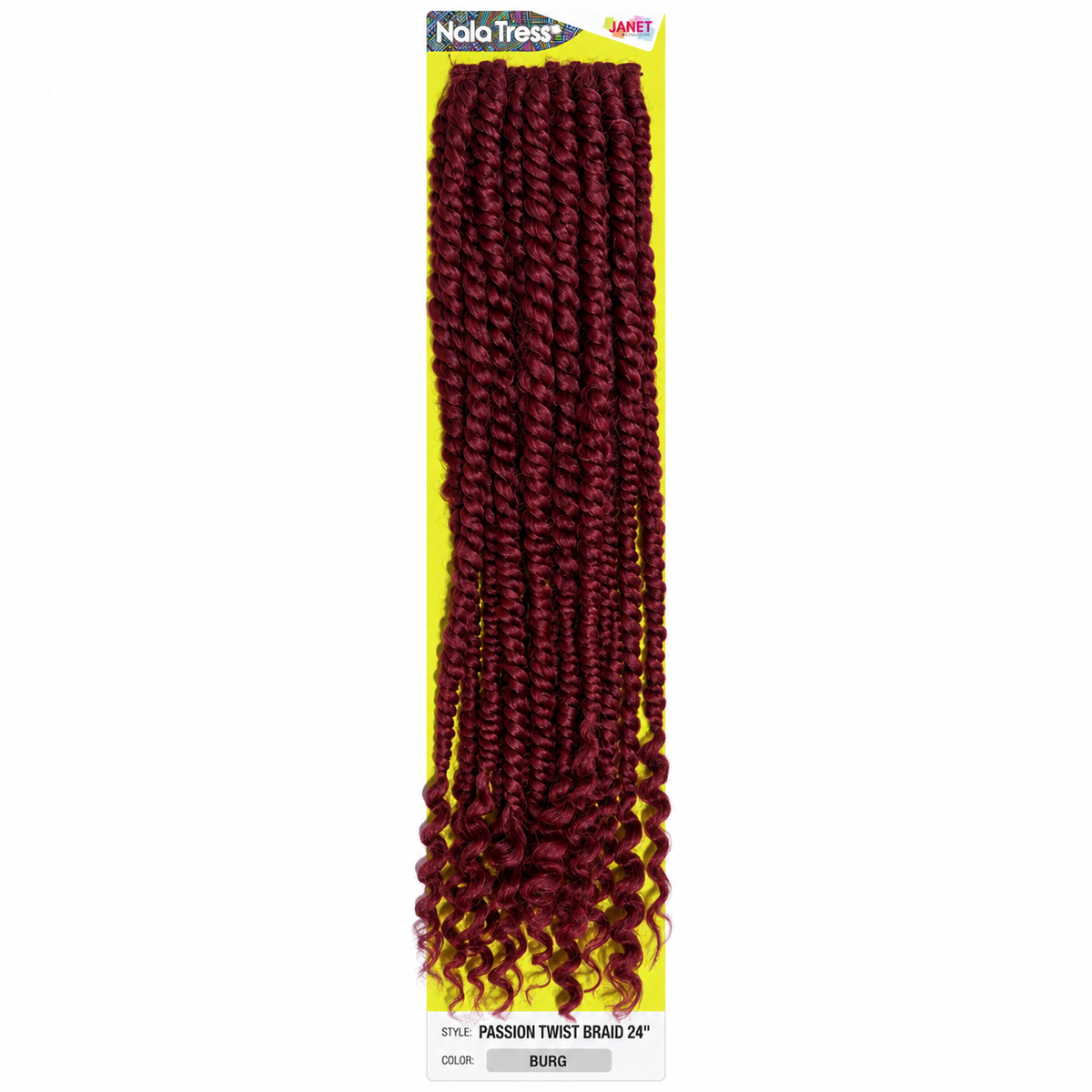 Janet Collection Passion Twist 24"  in colour BURG Burgundy