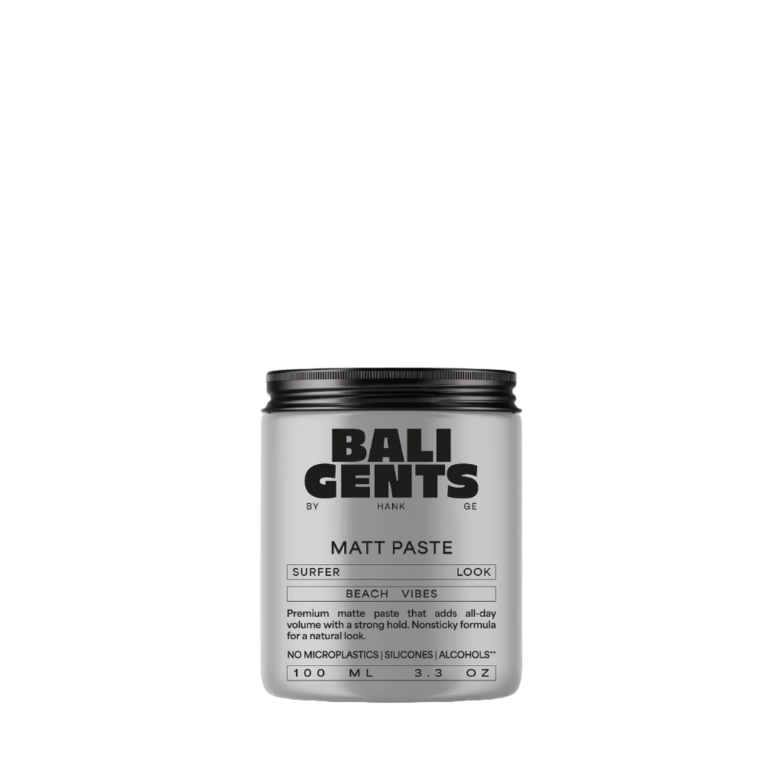 Jar of Bali Gents Matt Paste on a light pink background