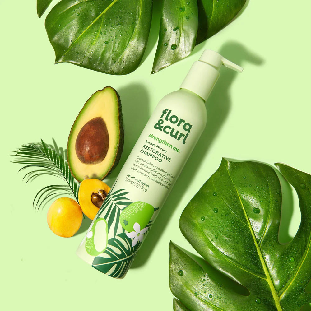 Flora & Curl Baobab Marula Restorative Shampoo 300ml