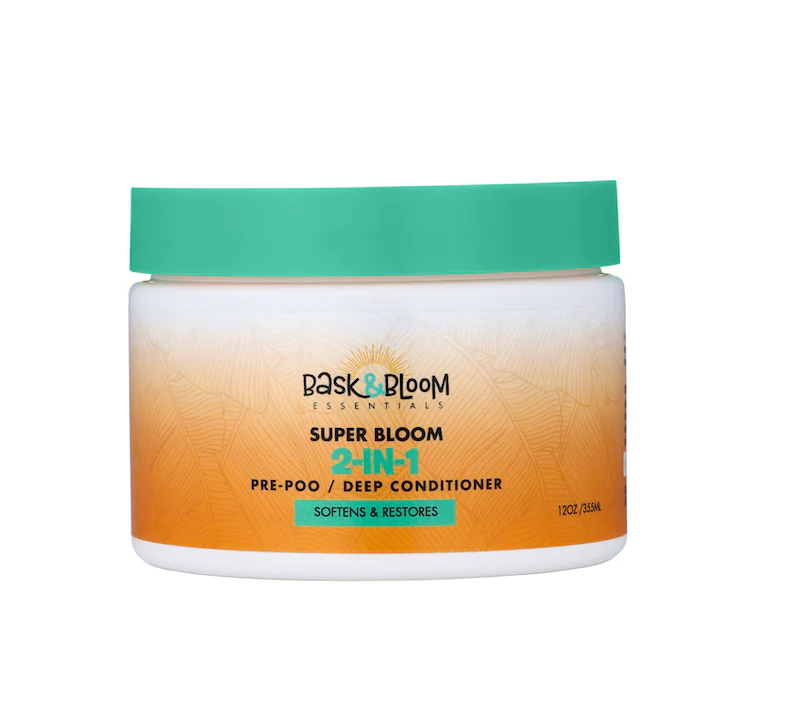 Bask & Bloom Super Bloom 2in1 Prepoo/Deep Condtioner 12oz — Kiyo Beauty