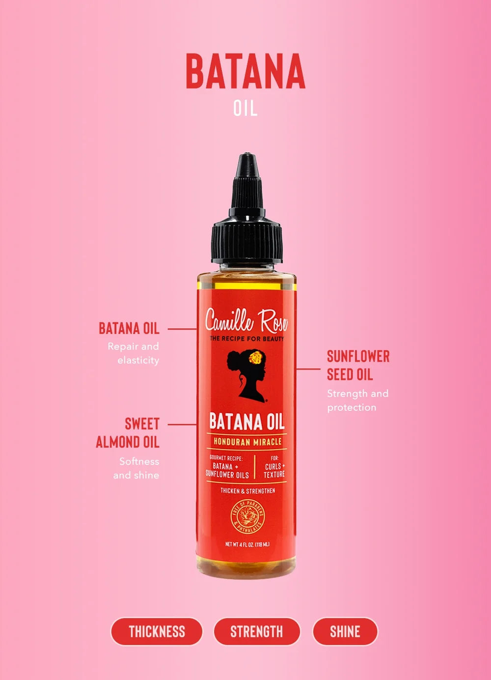 Camille Rose Honduran Miracle Batana Oil 118ml