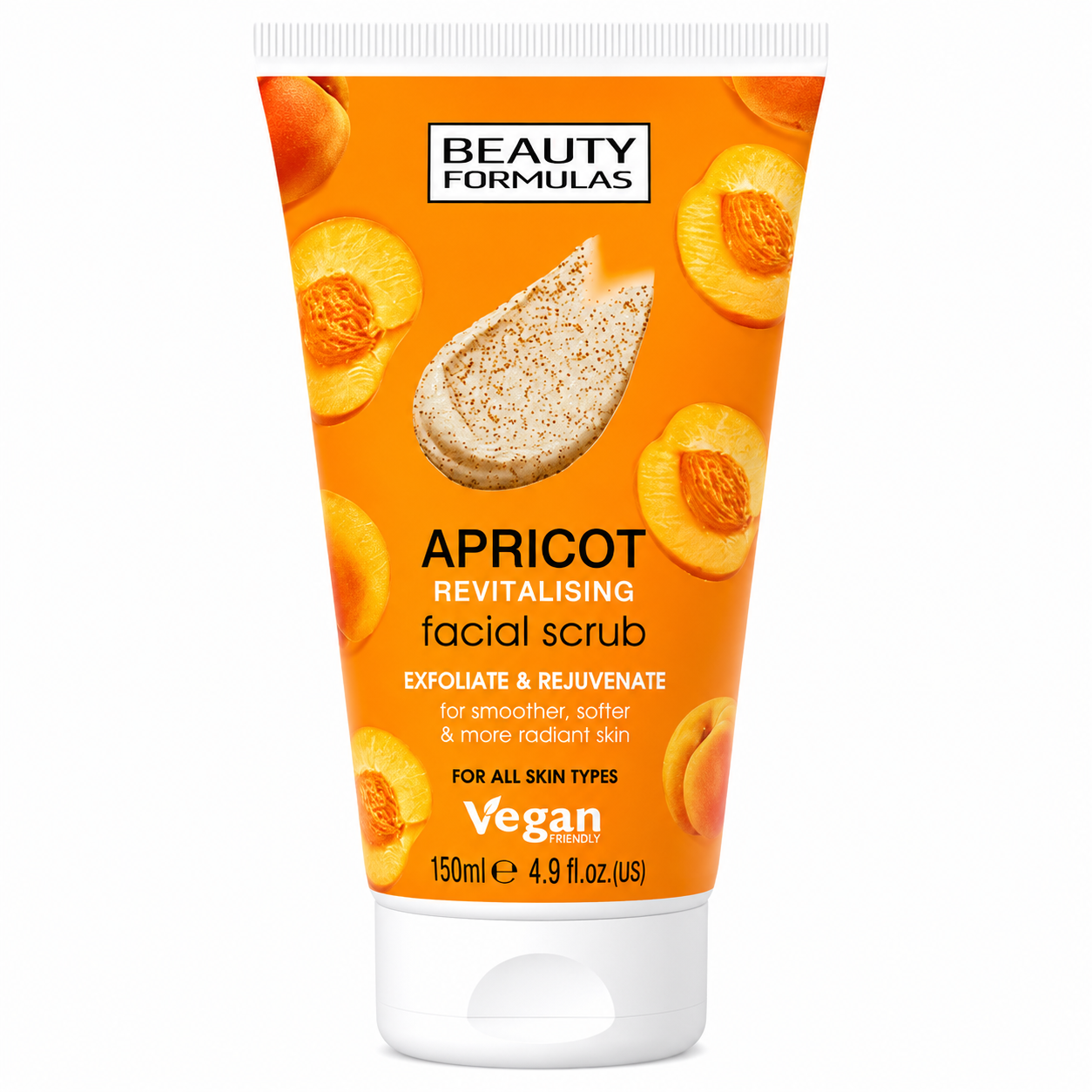 Beauty Formulas Apricot Revitalising Facial Scrub 150ml
