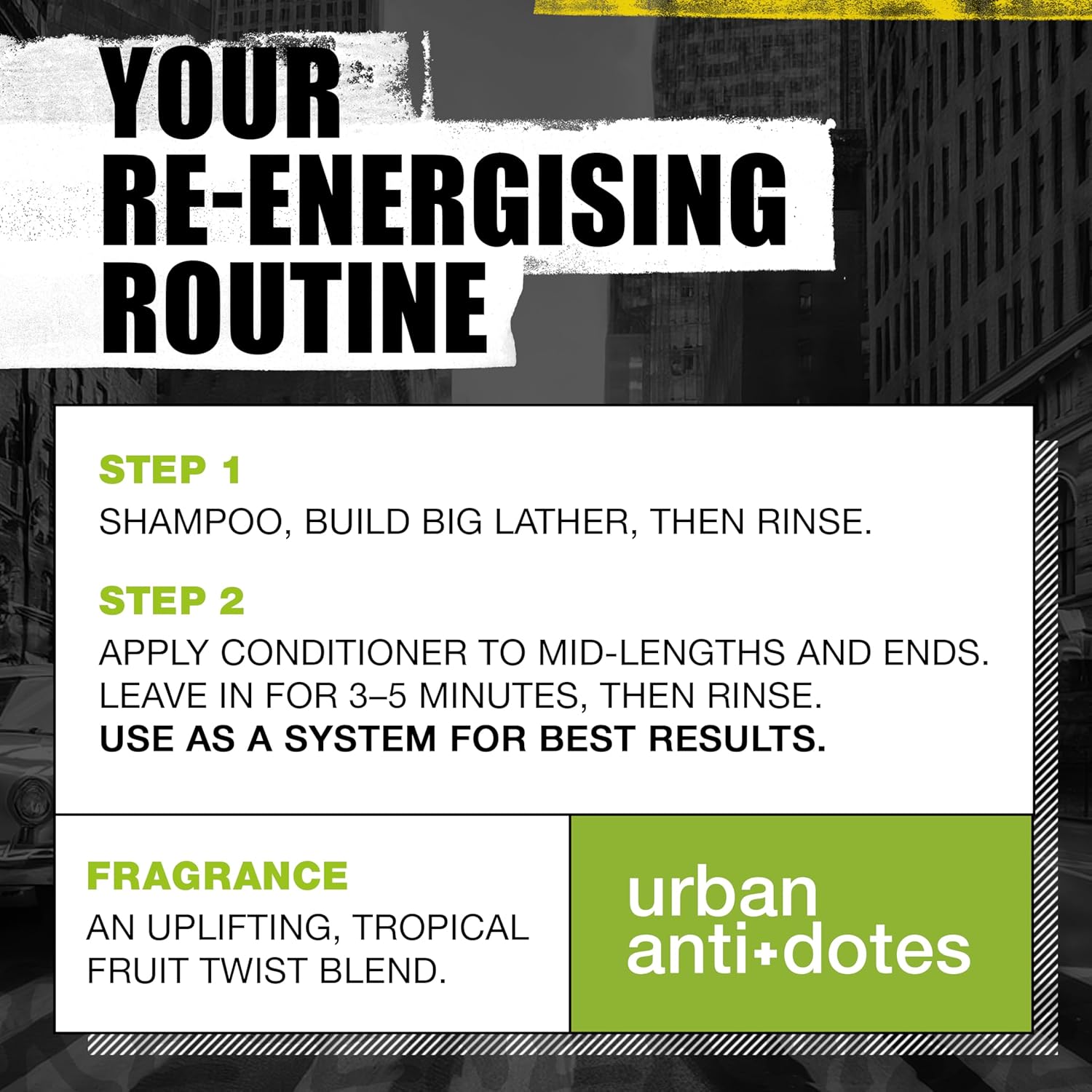 Bed Head by TIGI Re-Energize Shampoo &amp; Conditioner Set (2x750ml)
